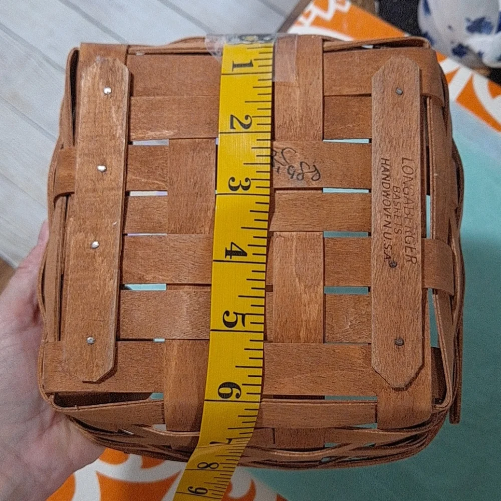 Longaberger Medium Square Handled Egg Basket